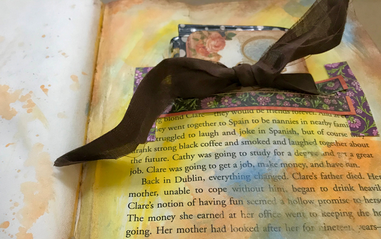 Book in Pocket with Ribbon
