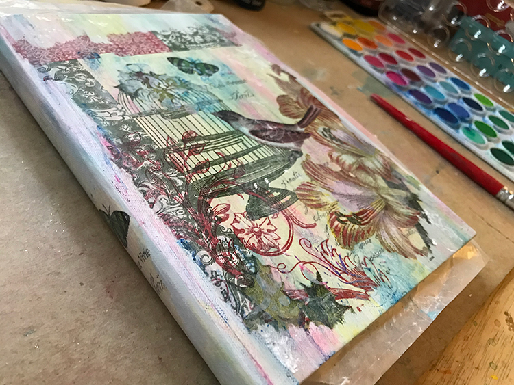 Junk Journal Cover from Side