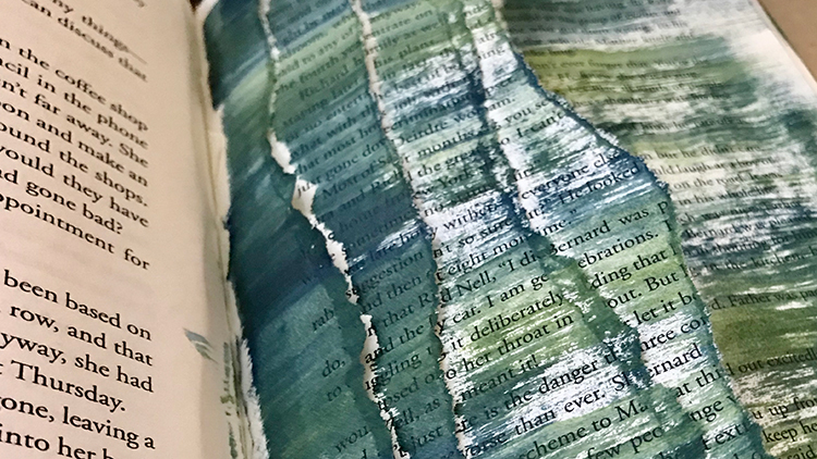 Painted Stepped Pages
