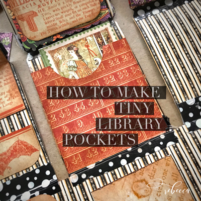 How to Make Tiny Library Pockets for Junk Journals!