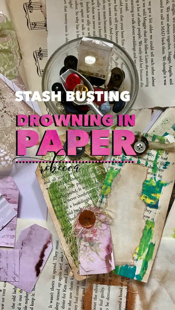 Stash Busting Drowning in Paper and Art Stuff Pin